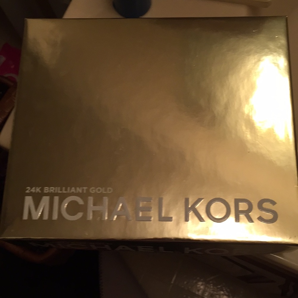 Mk 24k brilliant gold perfume and lotion set
